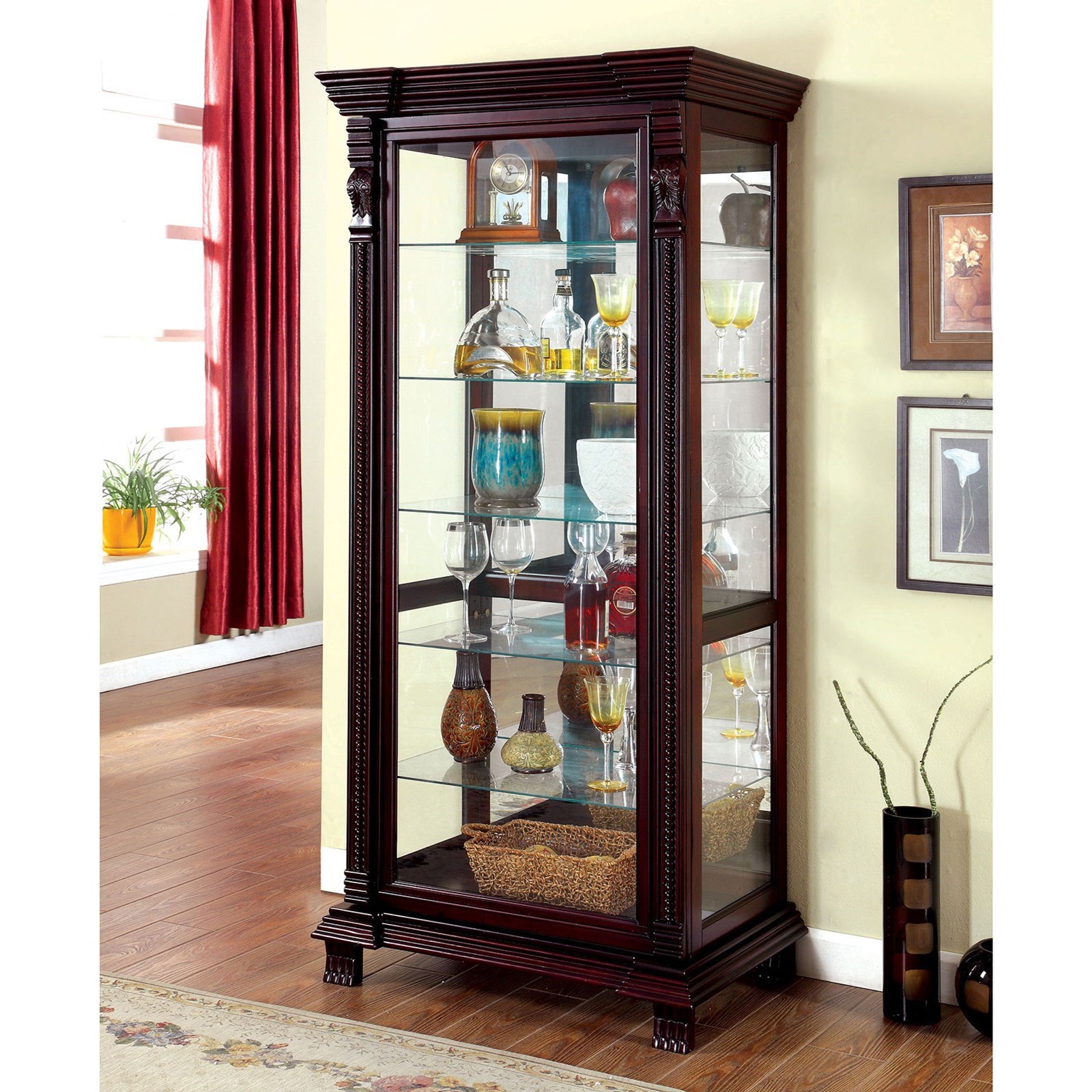 Chouteau silver hot sale curio cabinet